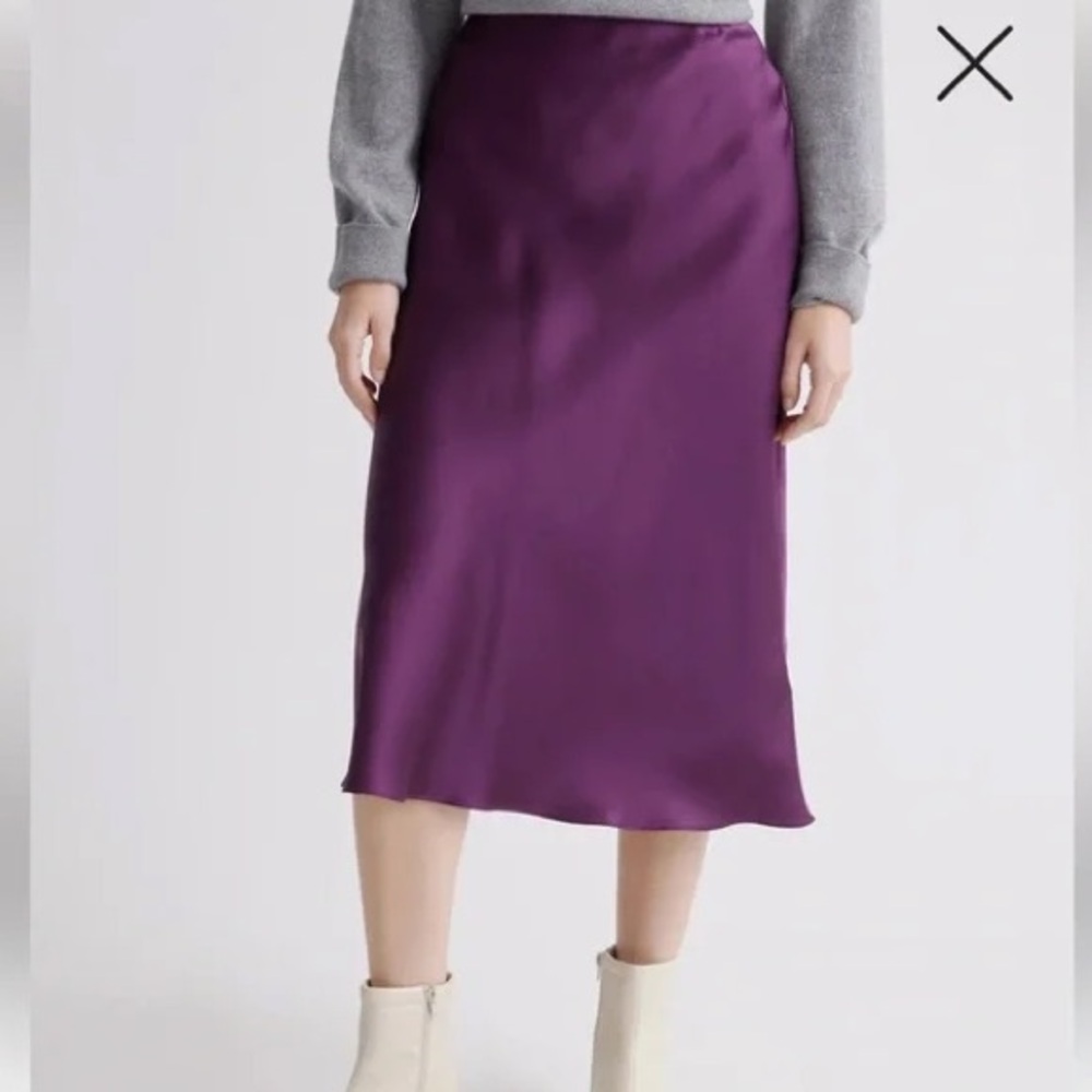 Babaton SLIP MIDI SKIRT size 2 dewey purple used great conditiom